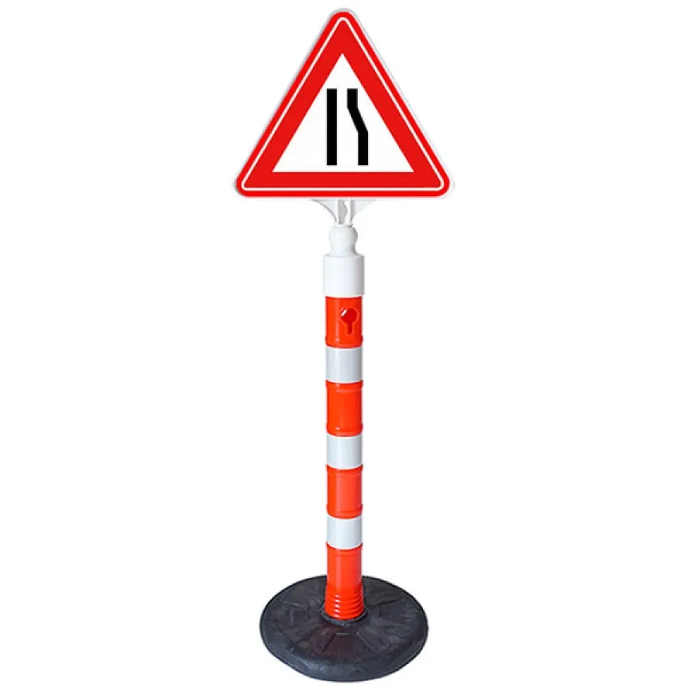 Sağdan Daralan Yol Plastik Üçgen Trafik Levhası Tabelası İşareti Fiyatı (Tek Taraflı)