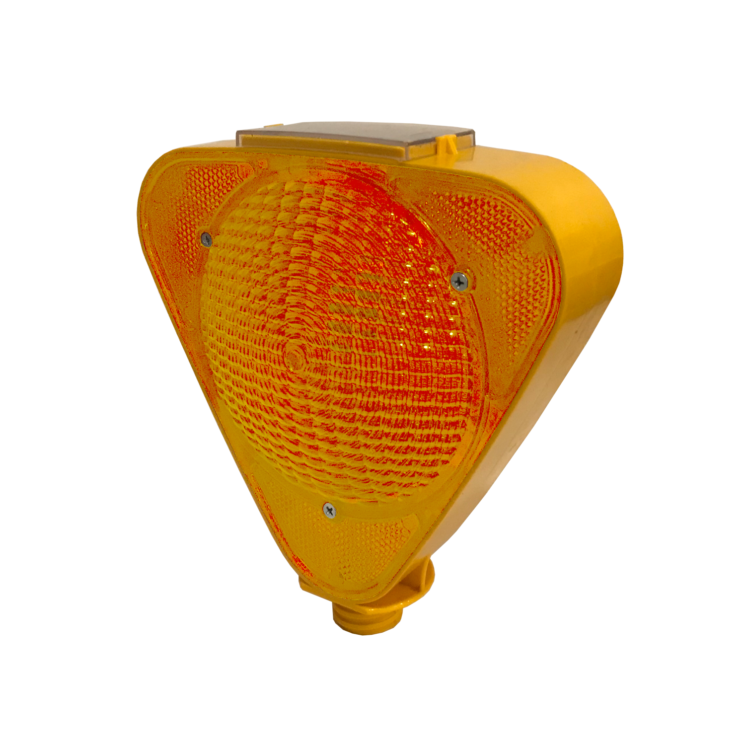 Güneş Enerjili Flaşörler Solar Trafik İkaz Flaşör Ledli Lamba Fiyatı Uyarıcı (Sarı)