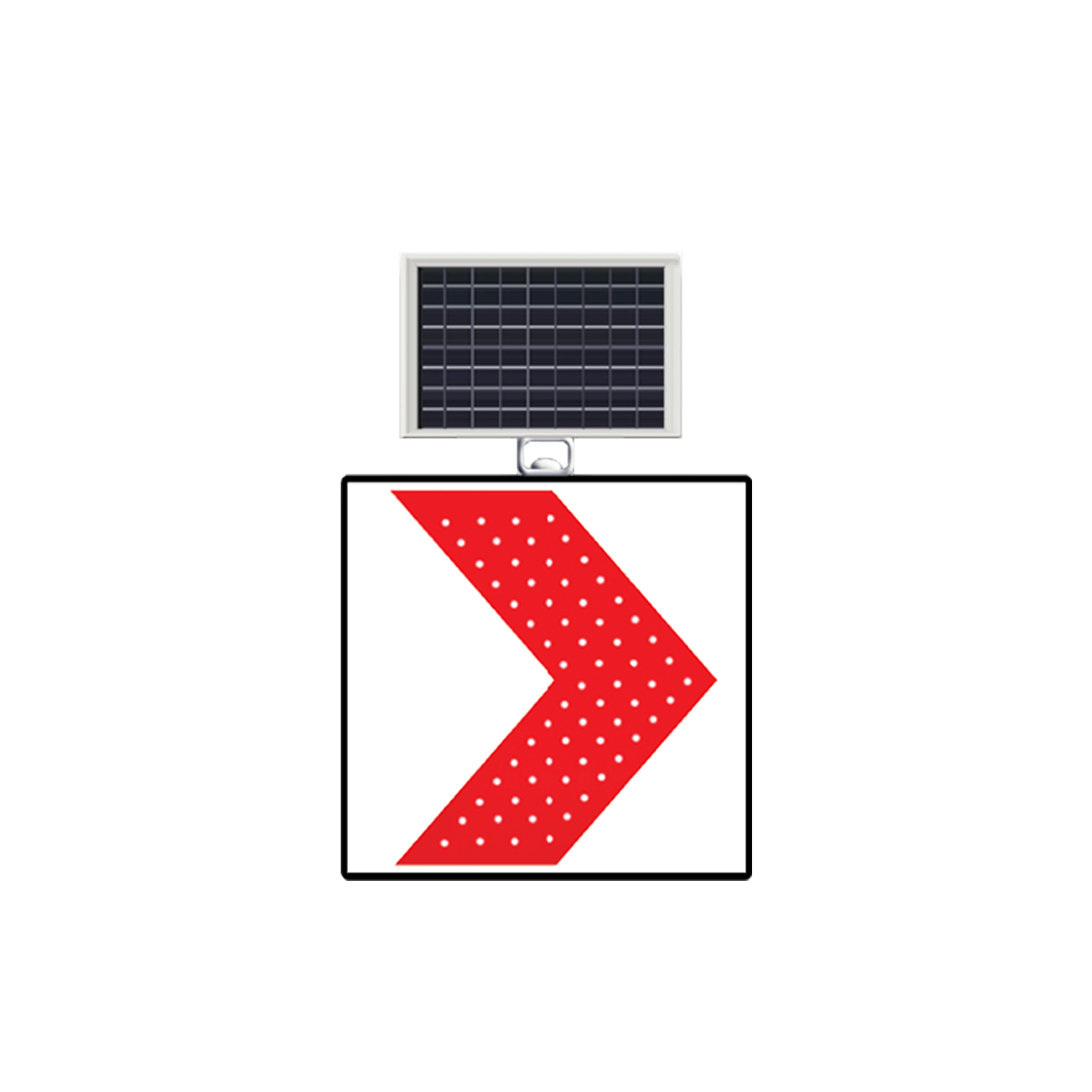 Sağa Tehlikeli Viraj Levhası ve Anlamı Güneş Enerjili Solar Ledli Levhası