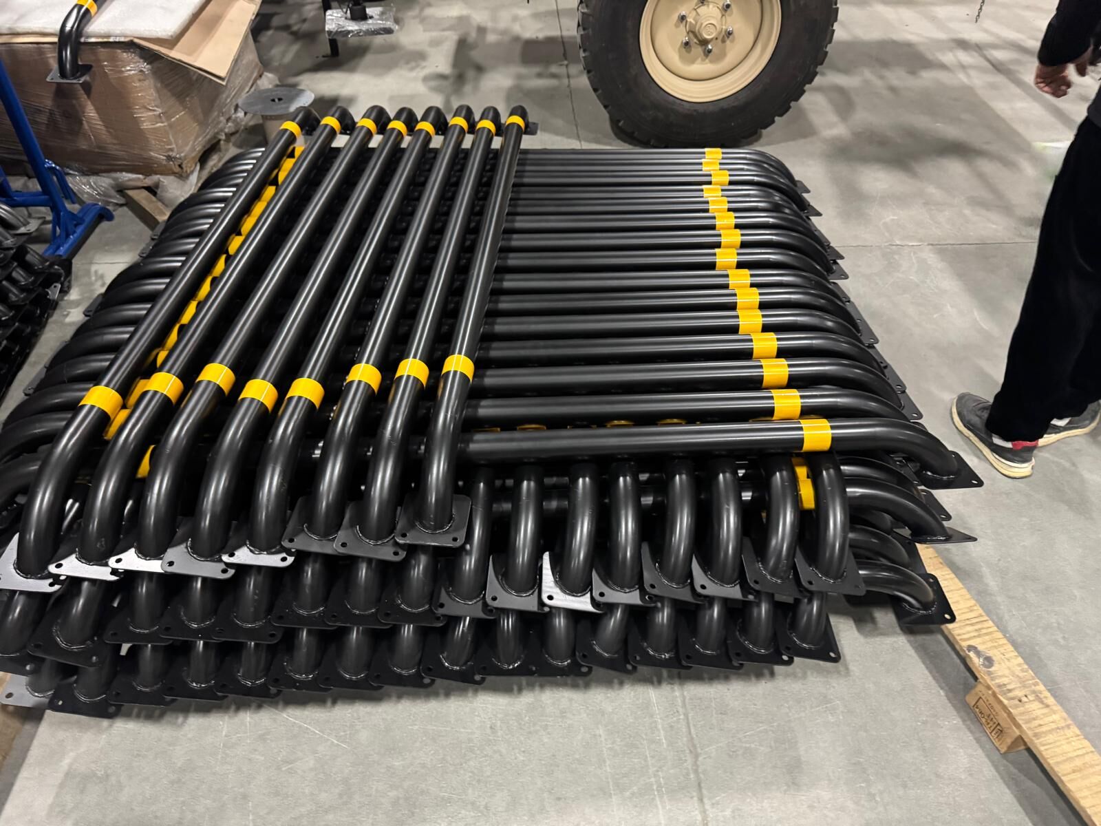 Araç Sonlandırma Bariyeri Otopark Stoperi Araç Stoperi Demiri Fiyatı 200 cm Ø60mm Ø76mm