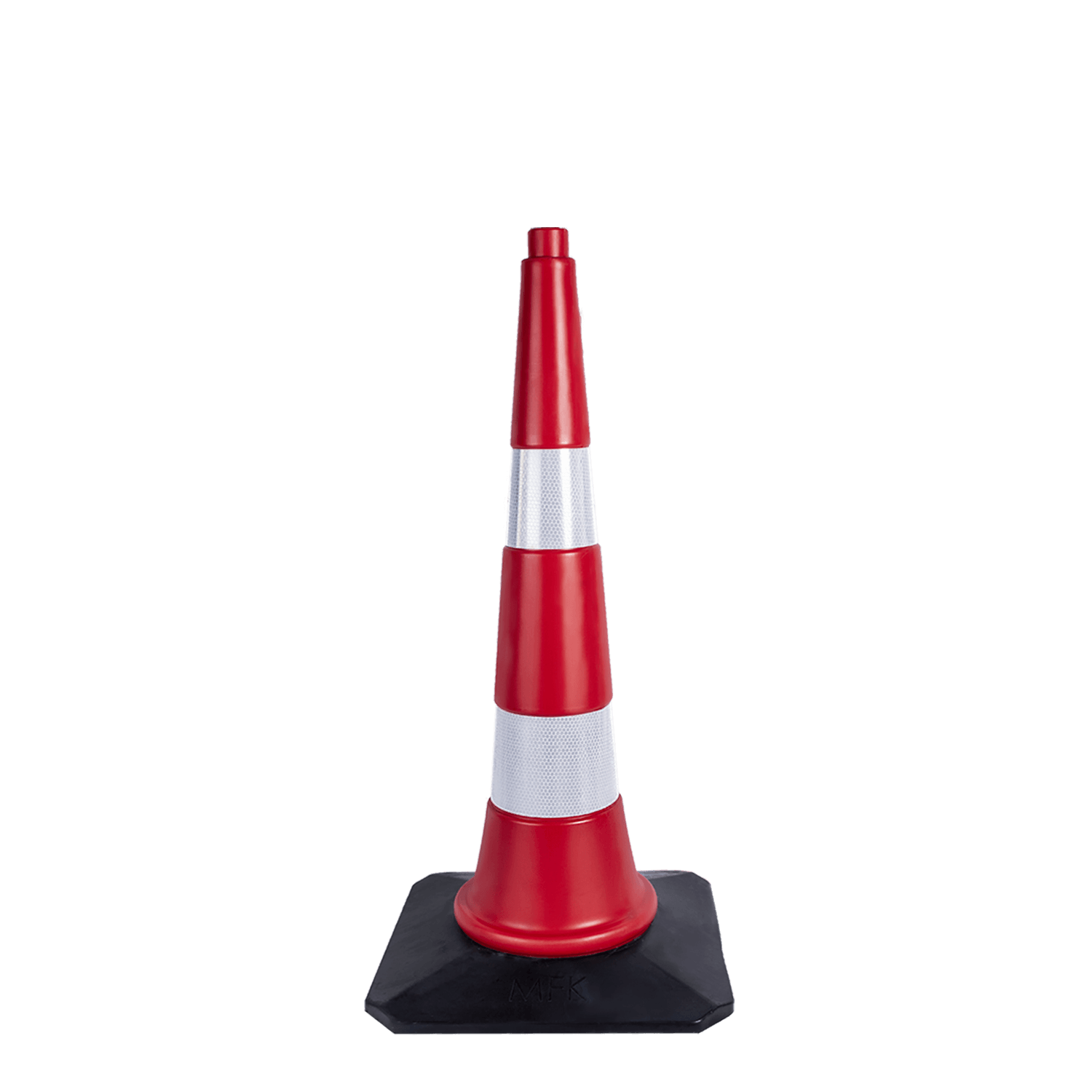 Kauçuk Tabanlı Duba Plastik Trafik Konisi Huni Yol Otopark Dubası 75 cm Ankara
