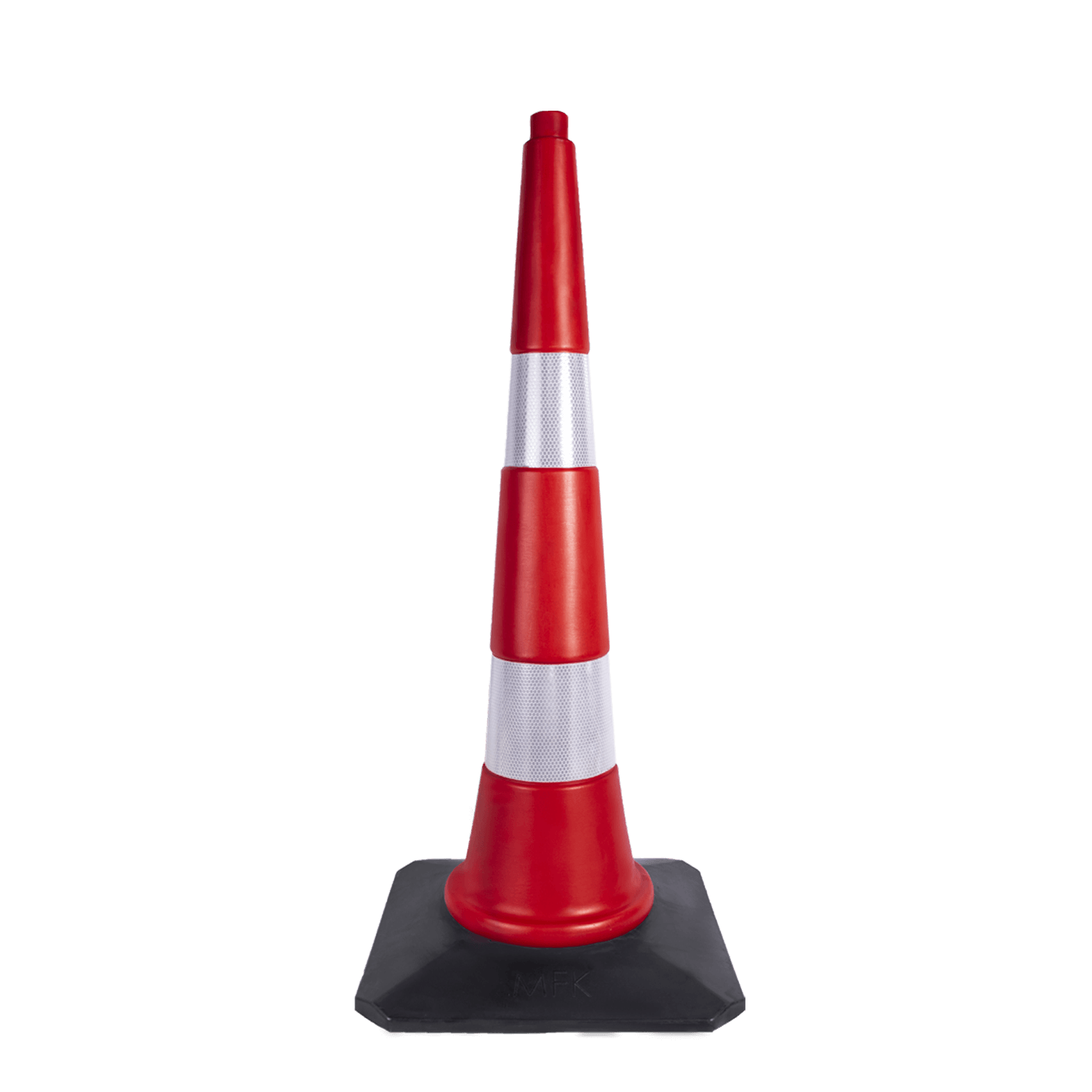 Kauçuk Tabanlı Duba Plastik Trafik Konisi Huni Yol Otopark Dubası 90 cm Ankara