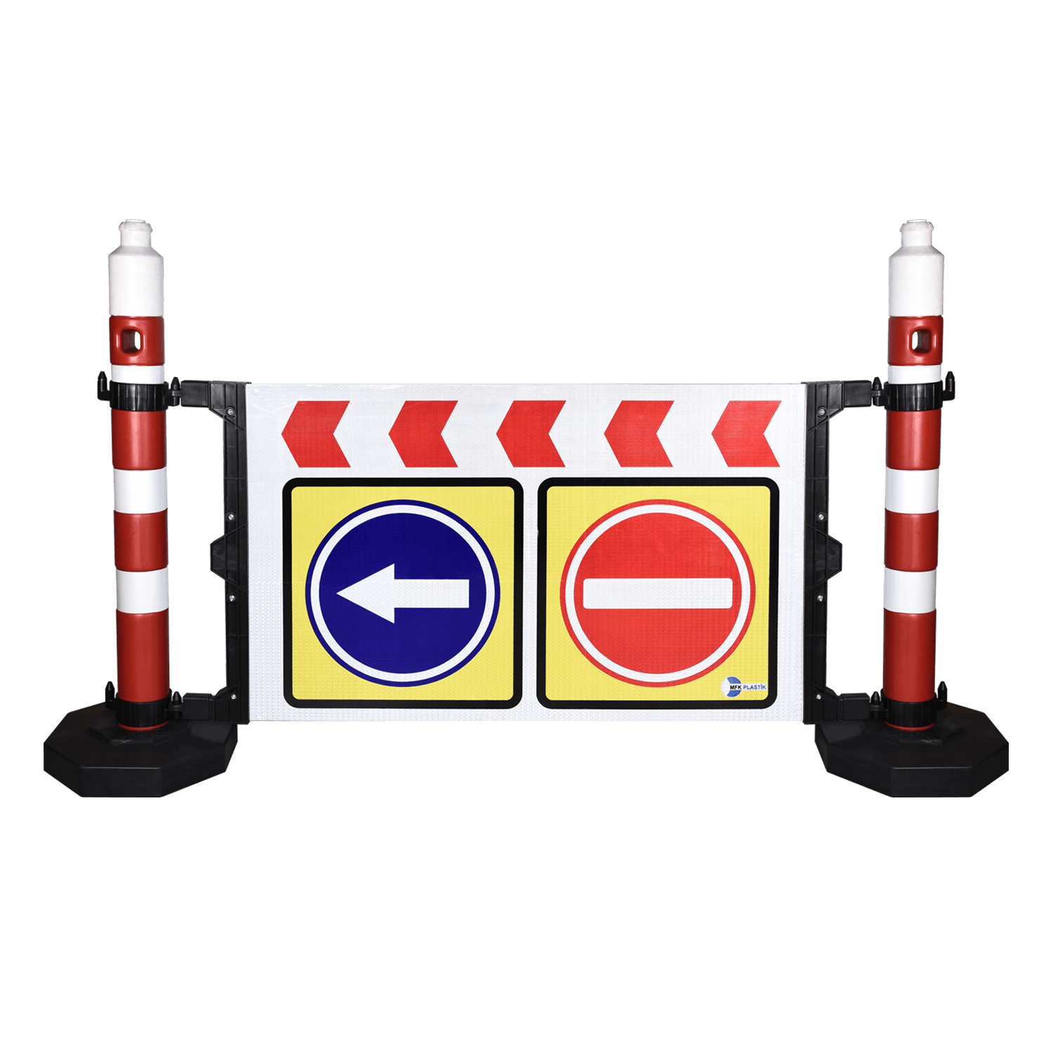 Kauçuk Tabanlı Emniyet Dikmesi Plastik Ağırlıklı Yol Dikme Trafik Yol Uyarı Dikmesi Fiyatı