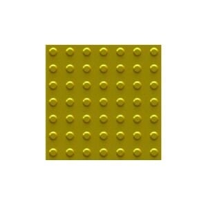 Hissedilebilir Yüzey,Görme Engelli Yürüme Yüzeyleri ,Yürüme işaretlemeleri Uyarıcı Tip (Sarı) 40x40 cm