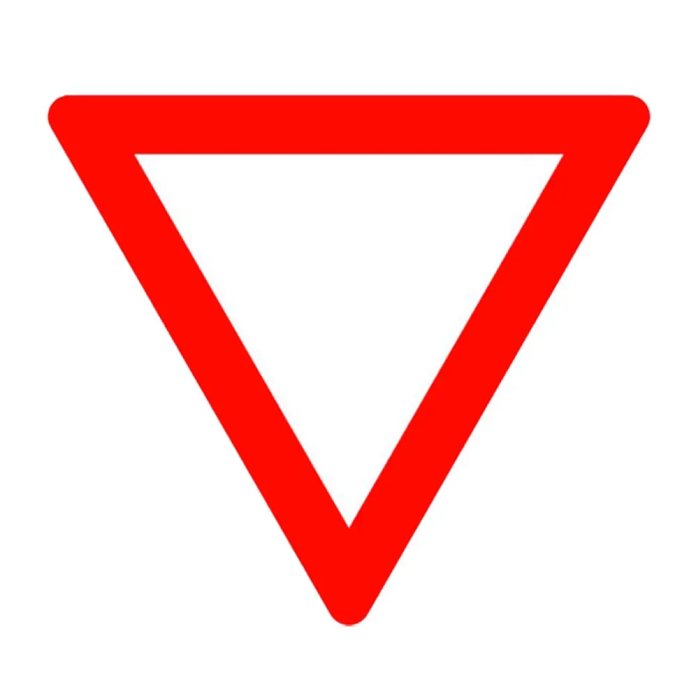 Yol Ver Levhası İşareti Nedir Trafikte Yol Ver Trafik Tabelası Fiyatı TT-1